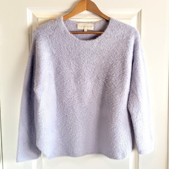 Michelle Mason Lilac Eyelash Knit Sweater - Picture 1 of 5